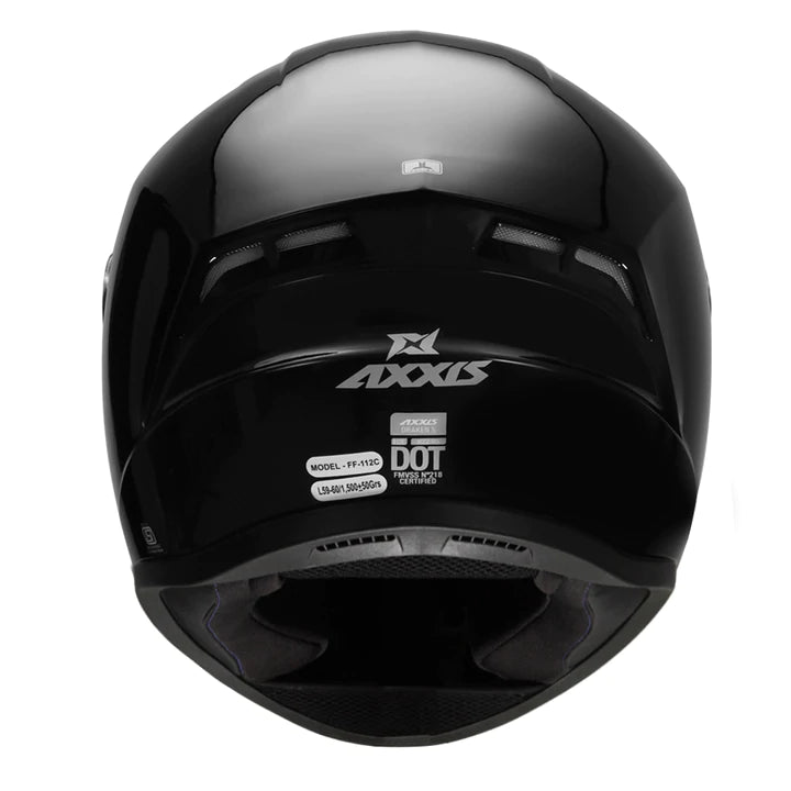 AXXIS Draken S Solid Gloss Black Helmet - Riders Junction