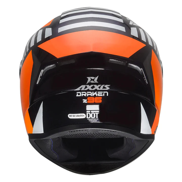 AXXIS Draken S Z96 Helmet - Glossy Fluorescent Orange