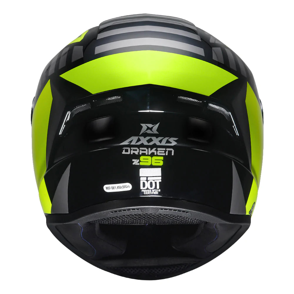 AXXIS Draken S Z96 Helmet for Bikes - Fluorescent Yellow