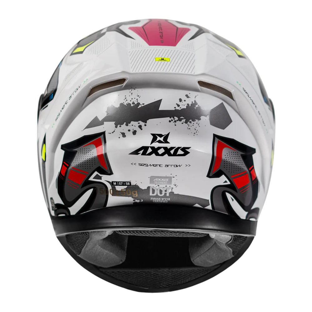 AXXIS Segment Arrows Helmet - Gloss Grey