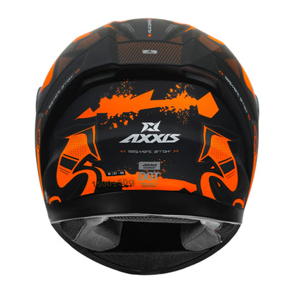 AXXIS Segment Arrows Helmet - Matt Fluorescent Orange