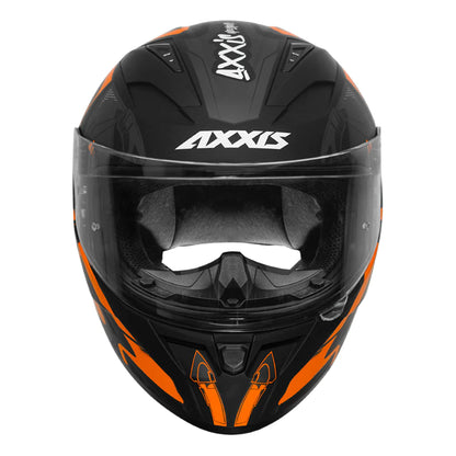 AXXIS Segment Arrows Helmet - Matt Fluorescent Orange