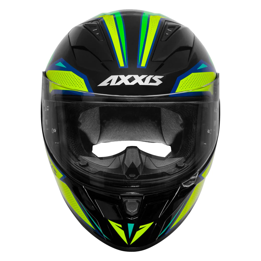 AXXIS Segment MAD Gloss Fluorescent Yellow Helmet