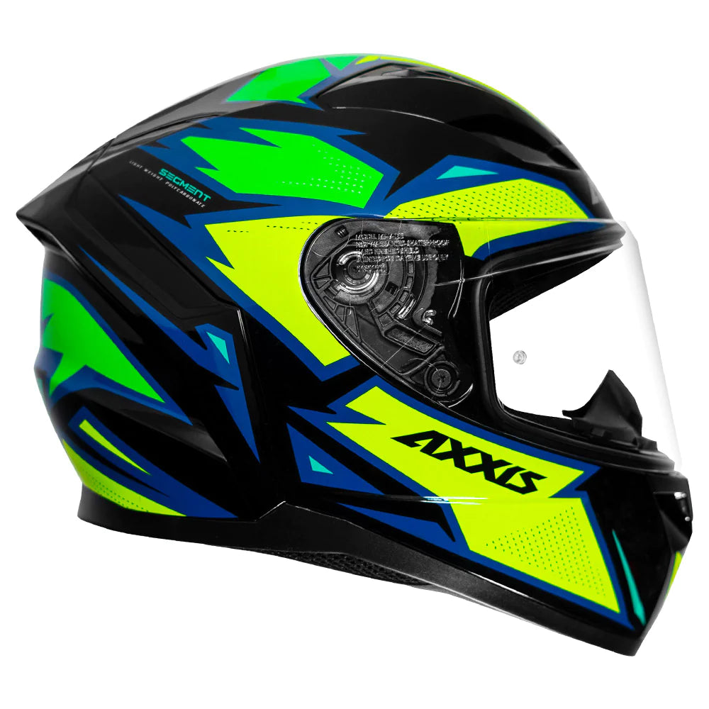 AXXIS Segment MAD Gloss Fluorescent Yellow Helmet