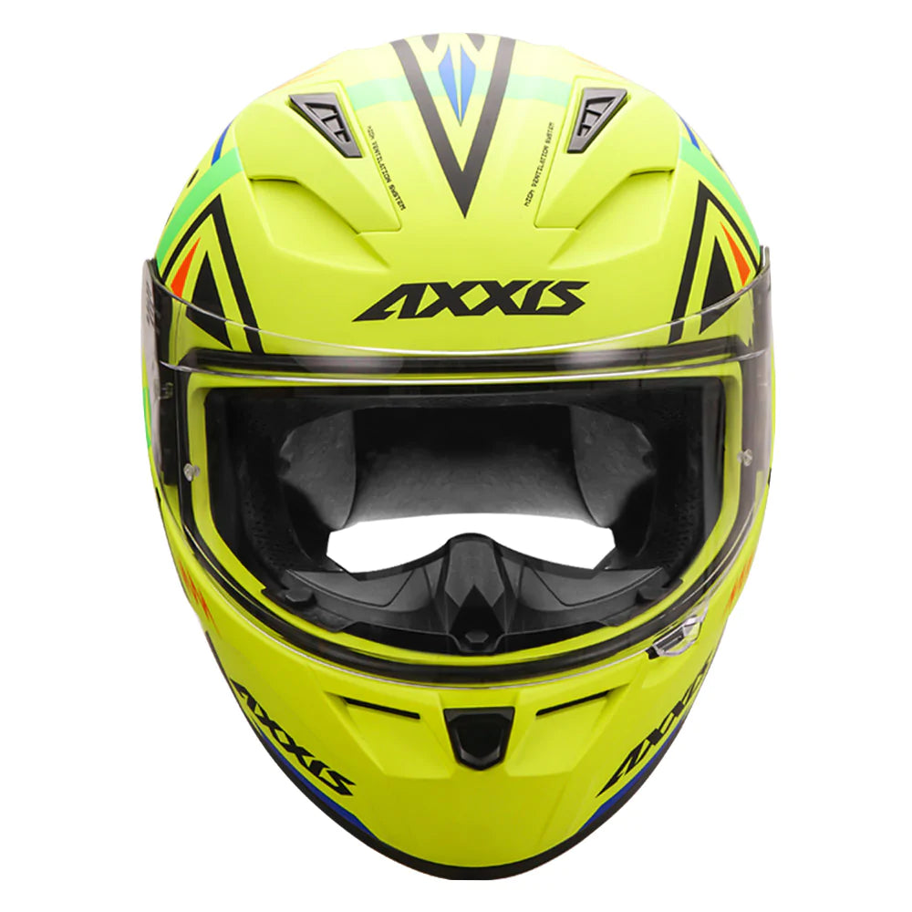AXXIS Segment Mandalha Helmet - Fluorescent Yellow