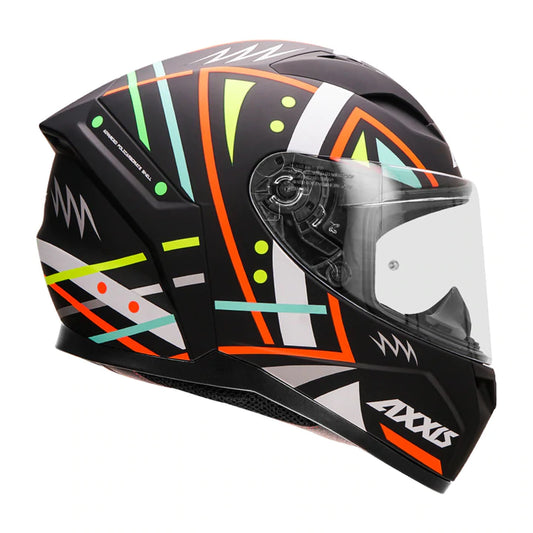 AXXIS Segment Mandalha Matt Black Helmet - Riders Junction
