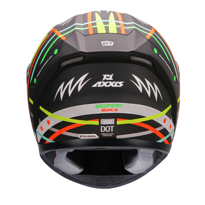AXXIS Segment Mandalha Matt Black Helmet - Riders Junction