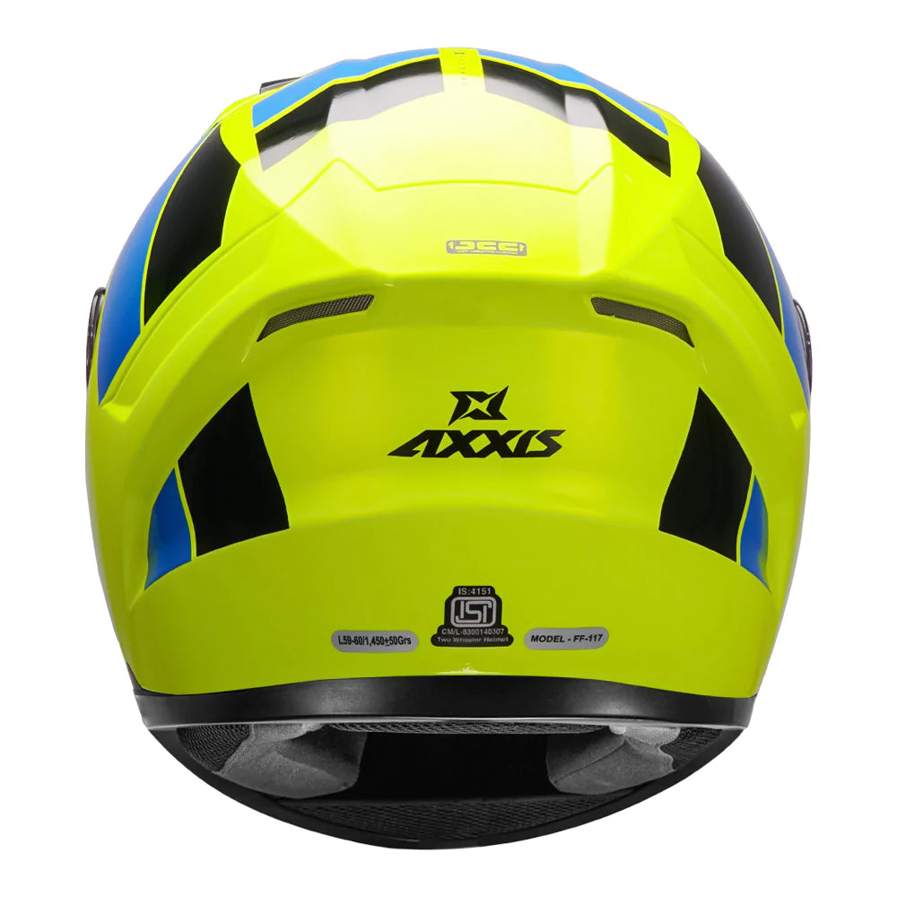 AXXIS Segment SIX Helmet - Fluorescent Yellow