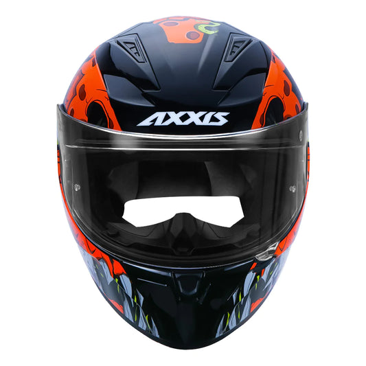AXXIS Segment Scratch Helmet - Glossy Fluorescent Orange