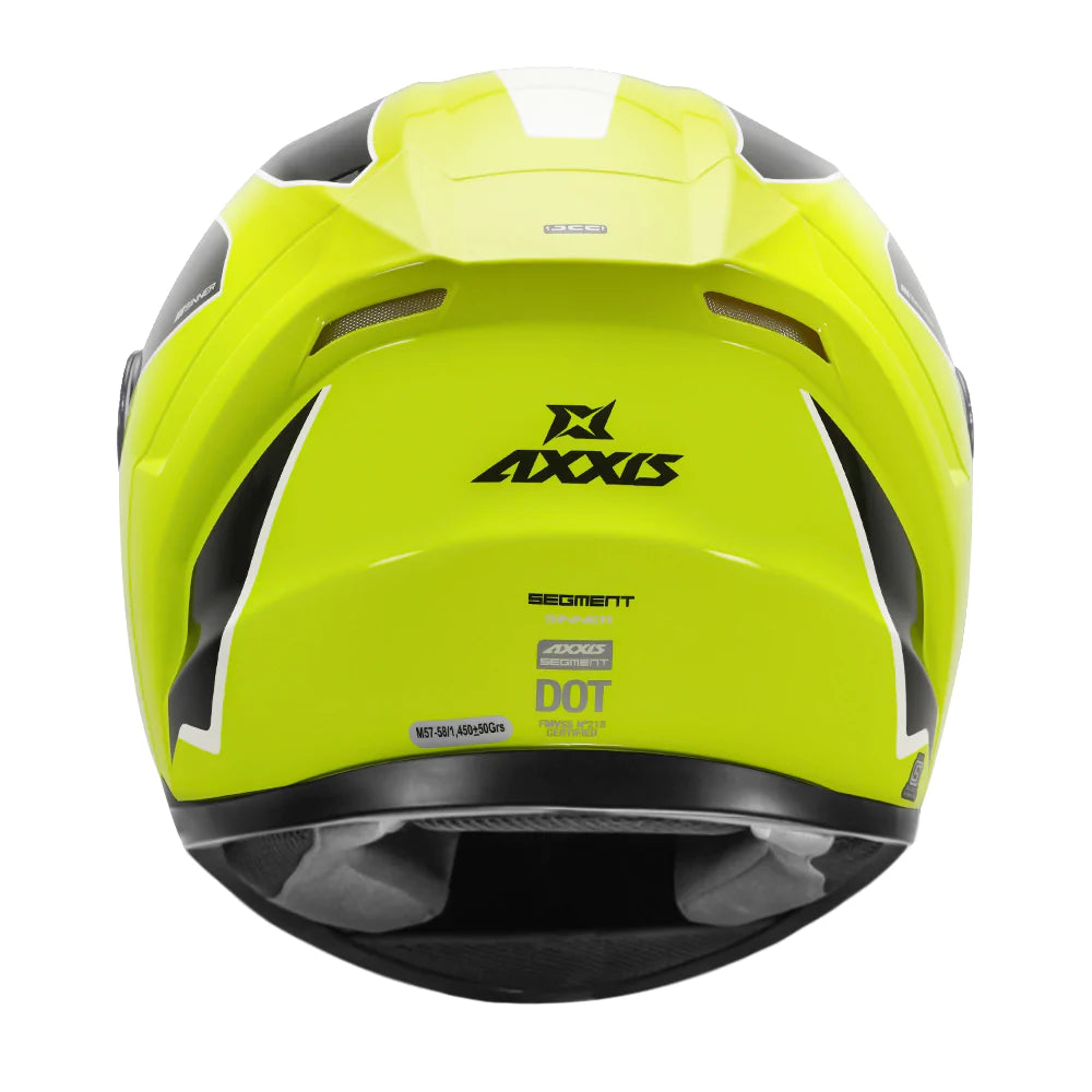AXXIS Segment Sinner Helmet - Fluorescent Yellow