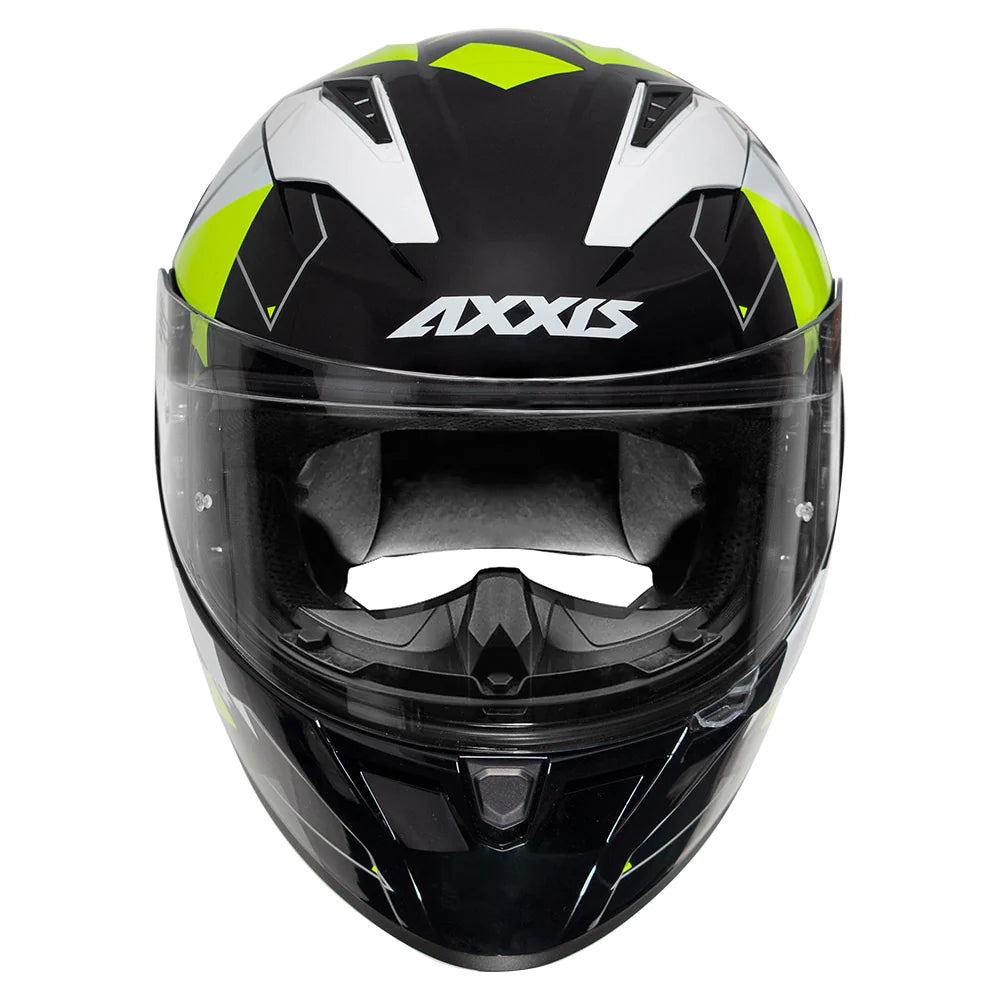 AXXIS Segment Switch Black & Fluorescent Yellow Helmet