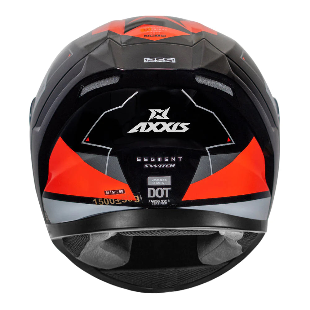 AXXIS Segment Switch Fluorescent Orange Helmet