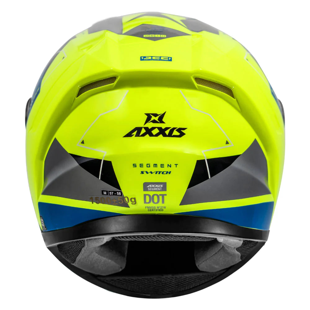 mt axxis atom helmet AXXIS Segment Switch Fluorescent Yellow Helmet