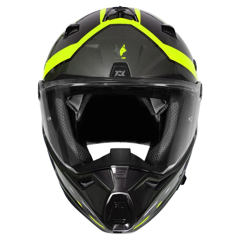 AXXIS Wolf DS Forest Fluo Yellow Helmet - Riders Junction
