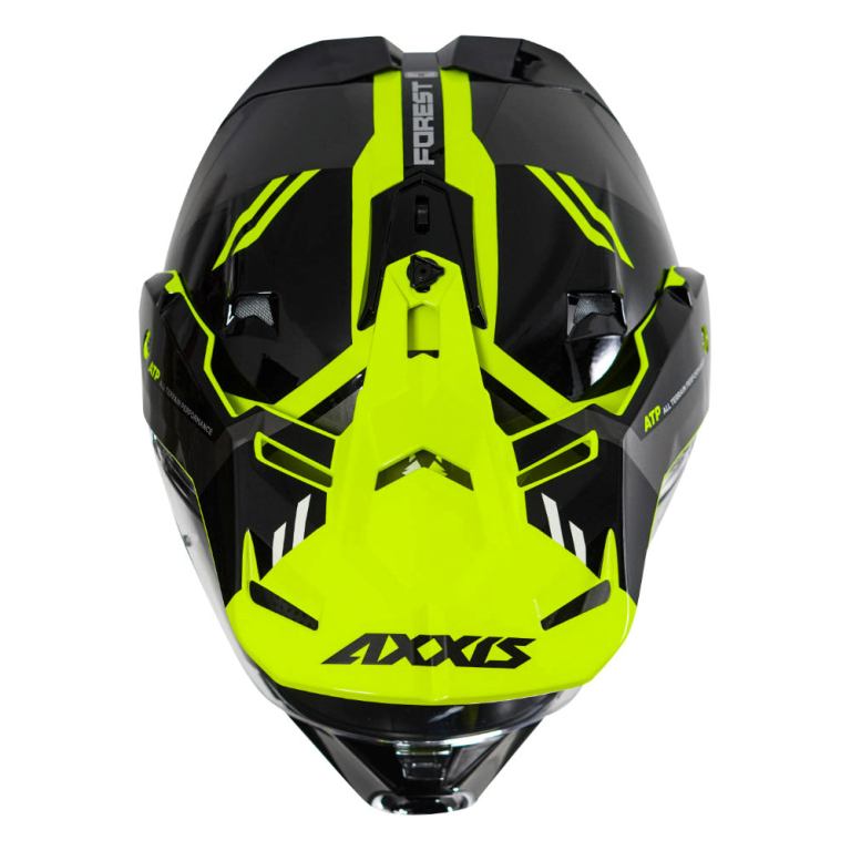 AXXIS Wolf DS Forest Fluo Yellow Helmet - Riders Junction