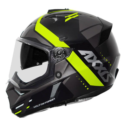 AXXIS Wolf DS Forest Fluo Yellow Helmet - Riders Junction