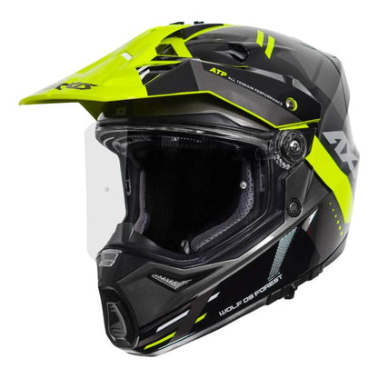 AXXIS Wolf DS Forest Fluo Yellow Helmet - Riders Junction