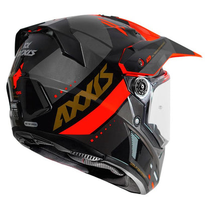 AXXIS Wolf DS Forest Red Helmet - Riders Junction