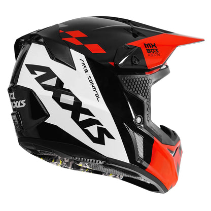 AXXIS Wolf Racon Motocross Glossy Red Helmet