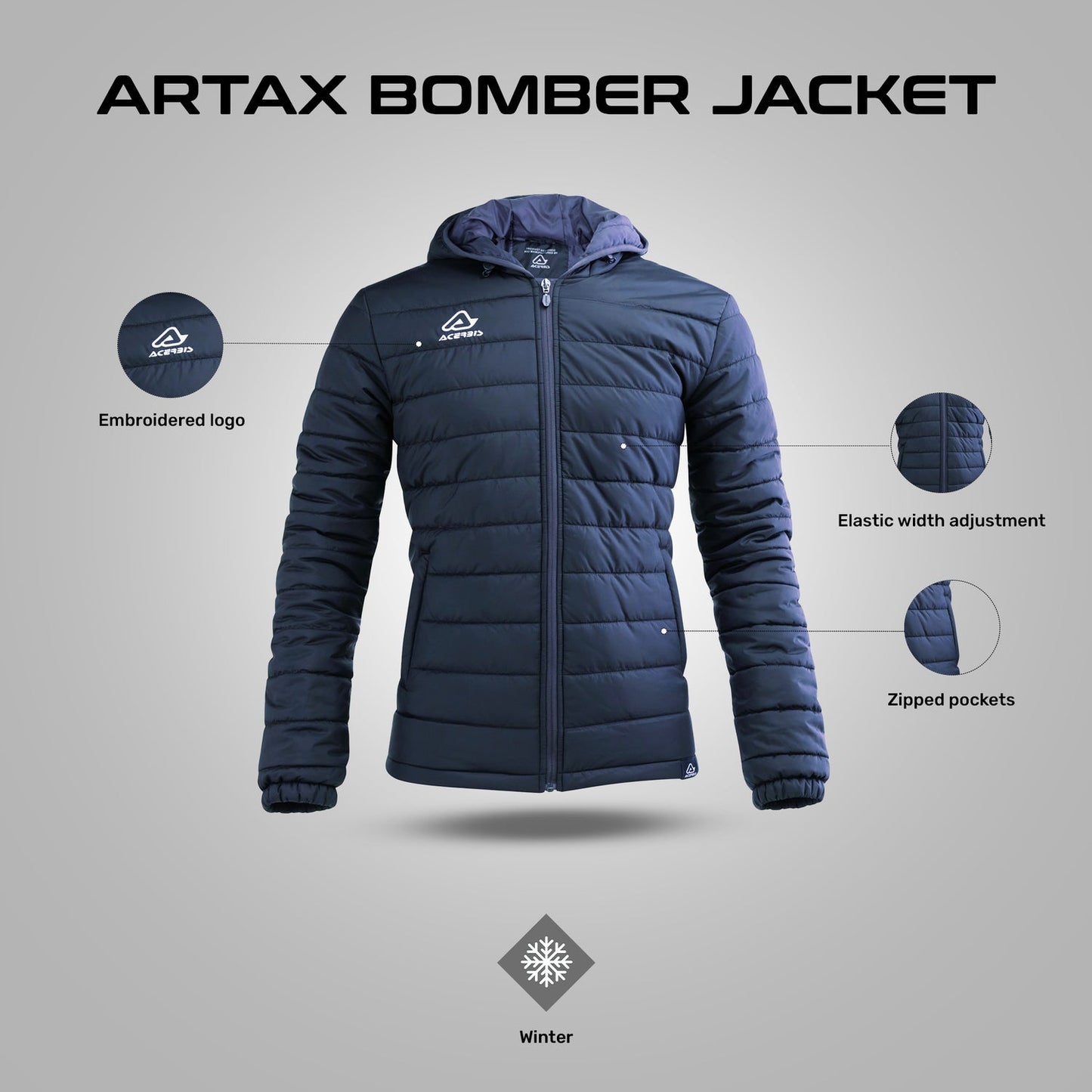 Acerbis Artax Bomber Jacket Blue
