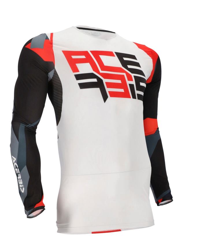 Acerbis JK-Flex One Base Layer – Upper - WHITE/RED - 7131606014 - Riders Junction