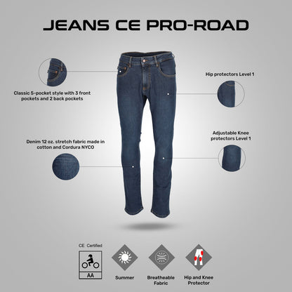 Acerbis Jeans Ce Pro- Road Blue