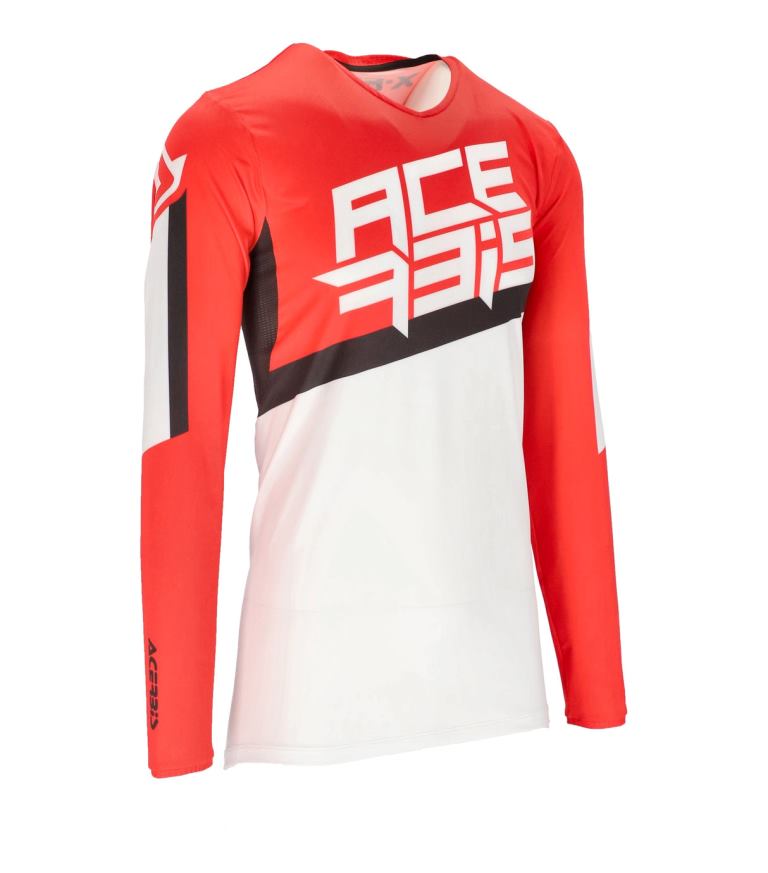 Acerbis MX X-FLEX Four Jersey - WHITE/RED- 7131604092 - Riders Junction