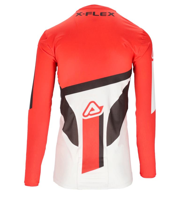 Acerbis MX X-FLEX Four Jersey - WHITE/RED- 7131604092 - Riders Junction