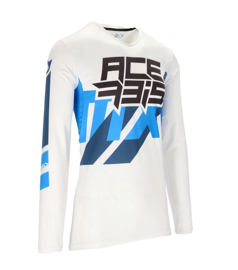 Acerbis MX X-FLEX Three Jersey - WHITE/BLUE - 7131604081 - Riders Junction