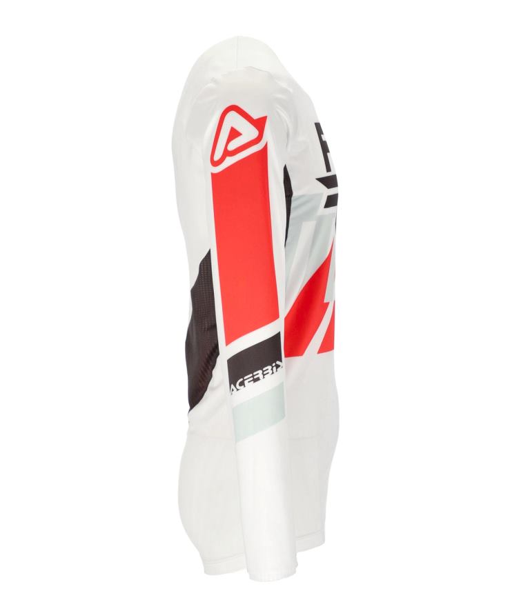 Acerbis MX X-FLEX Three Jersey - WHITE/RED - 7131604082 - Riders Junction