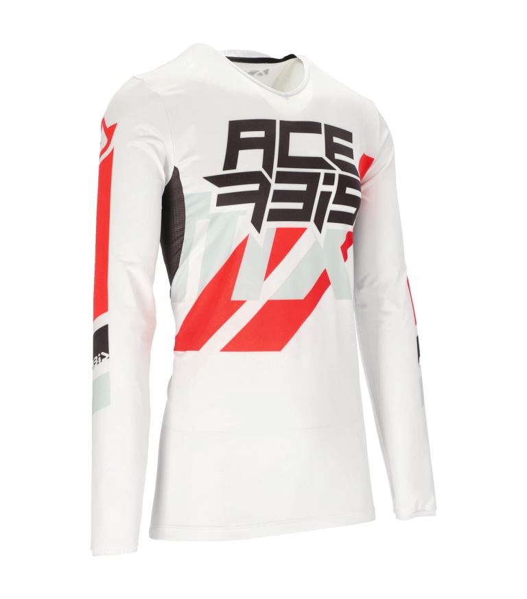 Acerbis MX X-FLEX Three Jersey - WHITE/RED - 7131604082 - Riders Junction