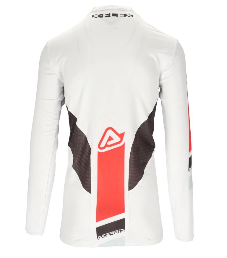 Acerbis MX X-FLEX Three Jersey - WHITE/RED - 7131604082 - Riders Junction