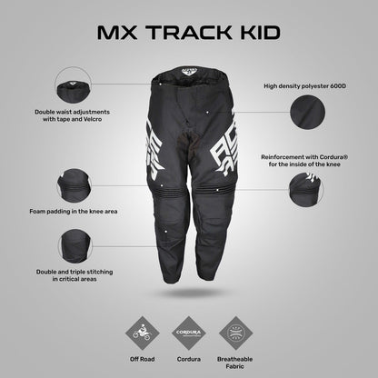 Acerbis Mx Track Pants Kid Black