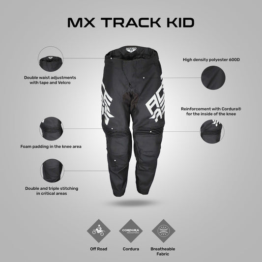 Acerbis Mx Track Pants Kid Black