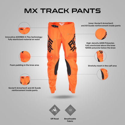 Acerbis Mx Track Pants Orange