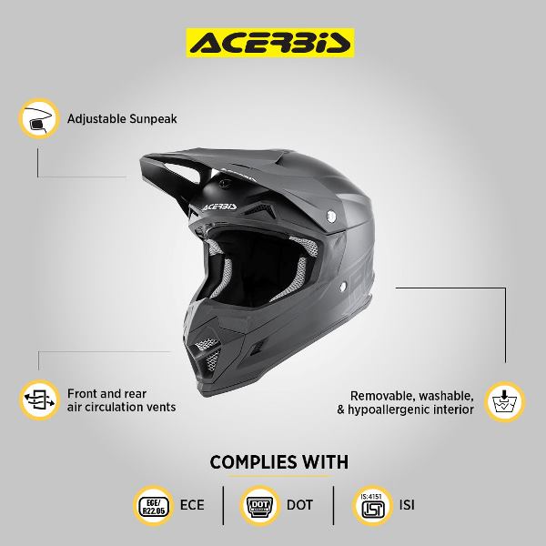 Acerbis Profile 4 Helmet-Gloss/Black