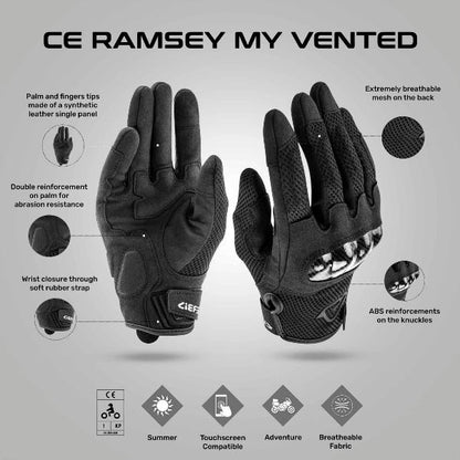 Acerbis Ramsey My Vented Gloves Black