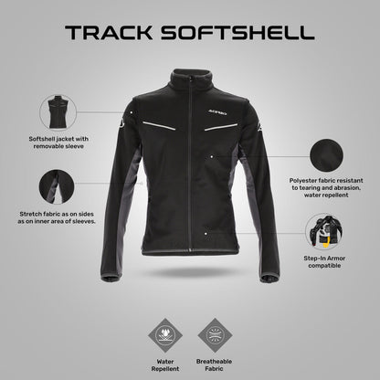 Acerbis Softshell Track Jacket Black/Grey