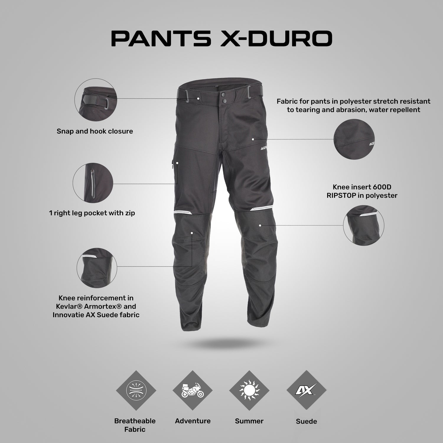 Acerbis X-Duro Pant Black
