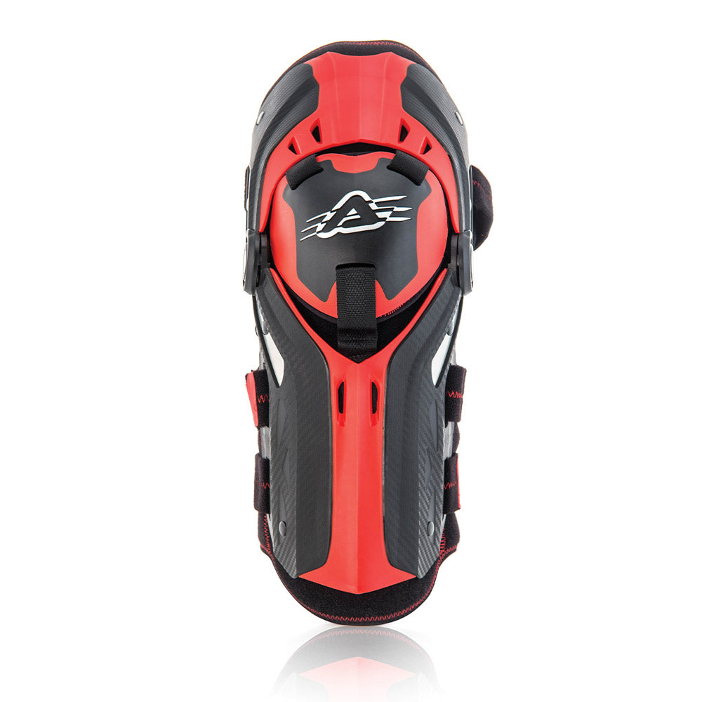 Acerbis Gorilla Universal Knee Pad for Motorcyclists (Black/Red)