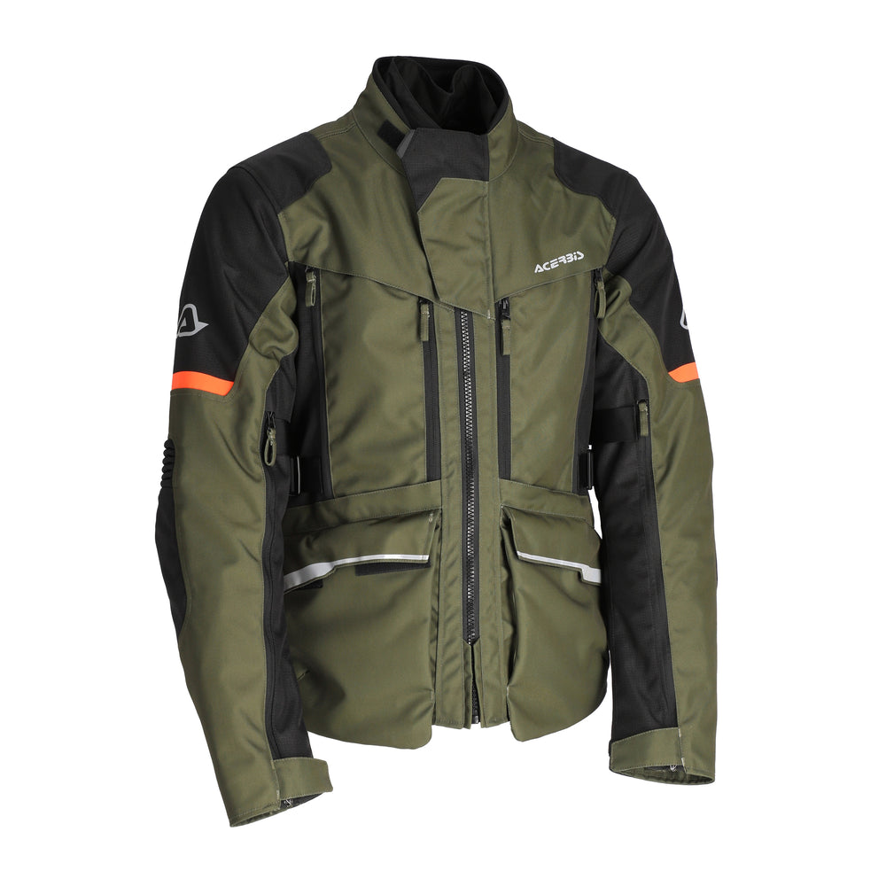 Acerbis X-Rover CE Certified Waterproof Jacket (GreenOrange)
