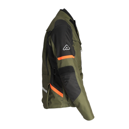 Acerbis X-Rover CE Certified Waterproof Jacket (Green/Orange)