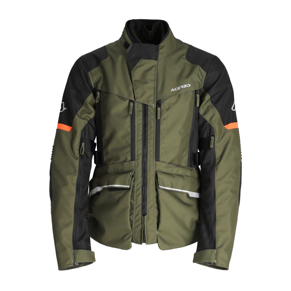 Acerbis X-Rover CE Certified Waterproof Jacket (Green/Orange)