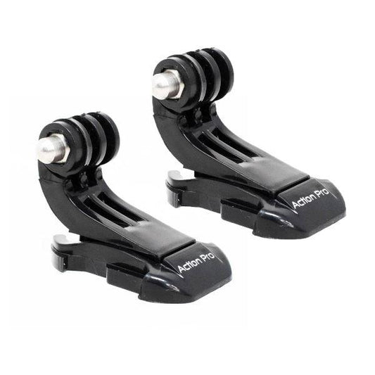 Action Pro - 2 X Improved Tough J Hook Quick Release Buckle Mount Compatible with GoPro 10 9 8 7 6 5 4 4k Eken AKASO SJCAM YI and Other Action Cameras