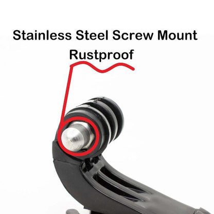 Action Pro - 2 X Improved Tough J Hook Quick Release Buckle Mount Compatible with GoPro 10 9 8 7 6 5 4 4k Eken AKASO SJCAM YI and Other Action Cameras