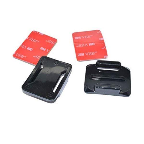 Action Pro - 2 x 3M 2 Curve Adhesive Sticky Mount Compatible with GoPro Hero 13 12 11 10 9 8 7 6 5 4 3+ 3 SJCAM Yi 4K Eken Noise Play and Other Action Cameras