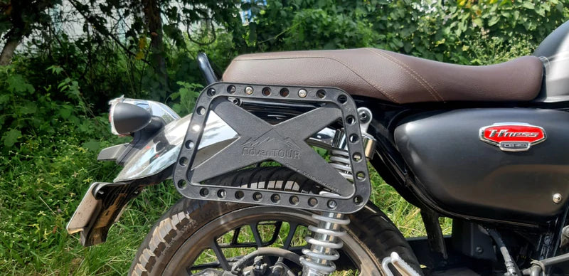 AdvenTOUR® Pannier Mount / Saddle Stay for Honda CB350 - Carbon Racing - Riders Junction