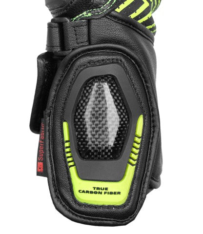 Rynox Advento Pro Riding Gloves - Hi-Viz Green Black