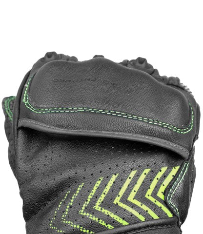 Rynox Advento Pro Riding Gloves - Hi-Viz Green Black