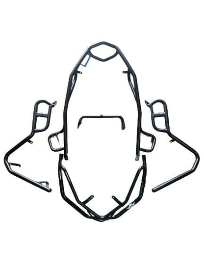 Yamaha Aerox Crash Guard with Footrest New - SS Black - Riders Junction